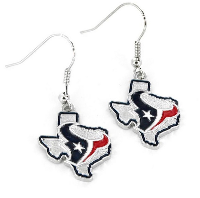 Aminco Houston Texans Earrings State Design -