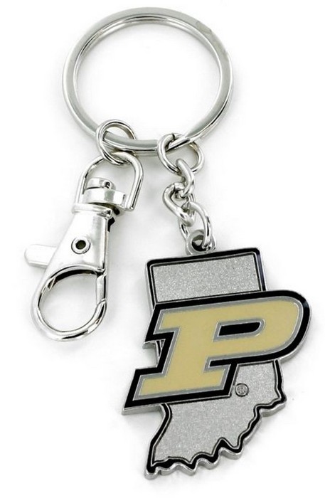 Purdue Boilermakers Keychain State Design -