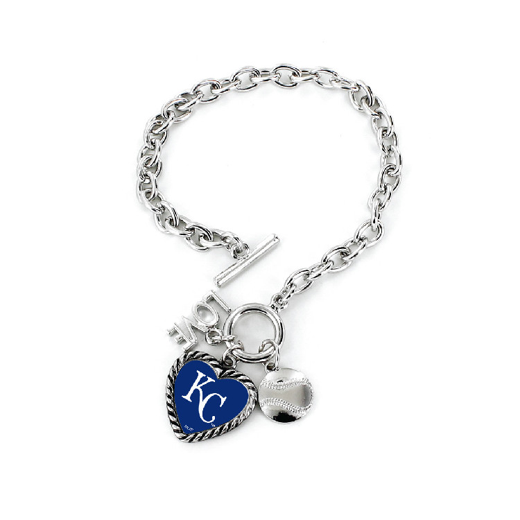 Kansas City Royals Bracelet Charmed Sport Love Baseball