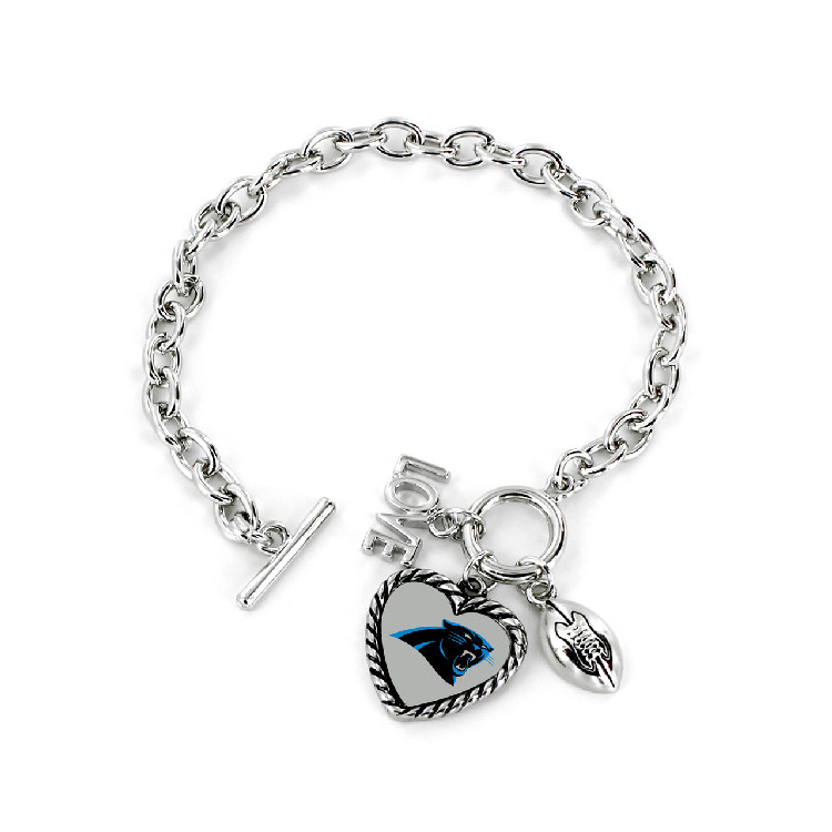 Carolina Panthers Bracelet Charmed Sport Love Football