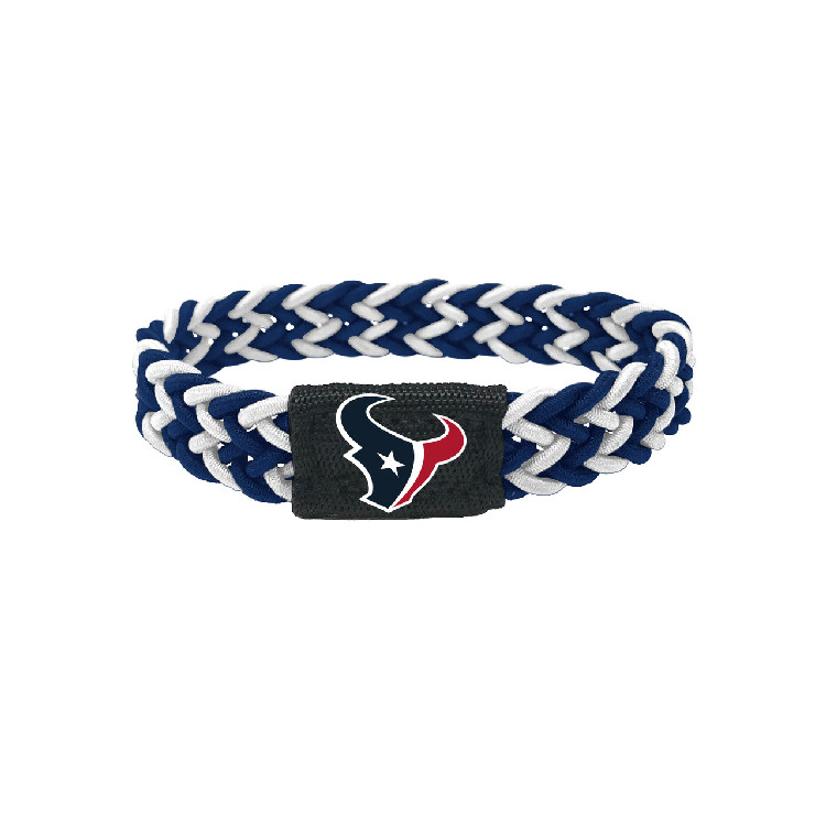 Houston Texans Bracelet Braided Navy and White