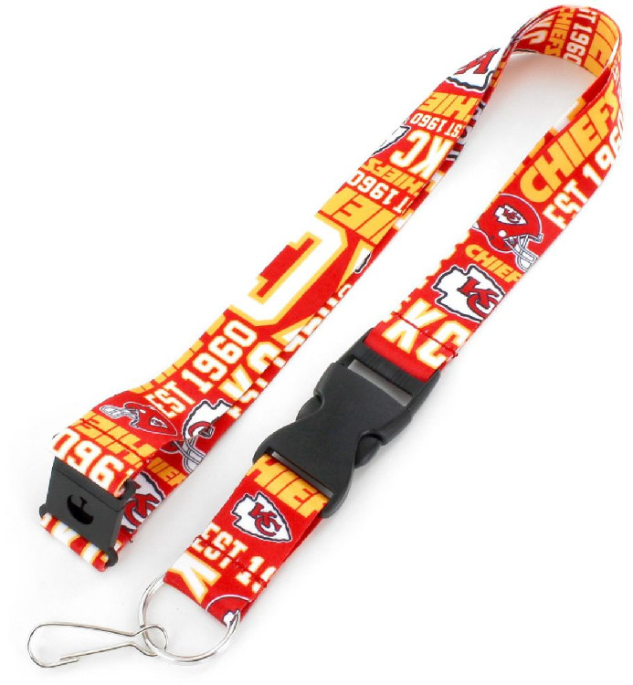 Kansas City Chiefs Lanyard Breakaway Style Dynamic Design