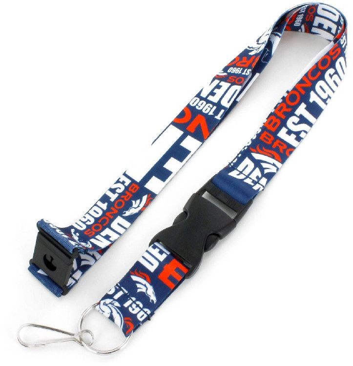 Denver Broncos Lanyard Breakaway Style Dynamic Design