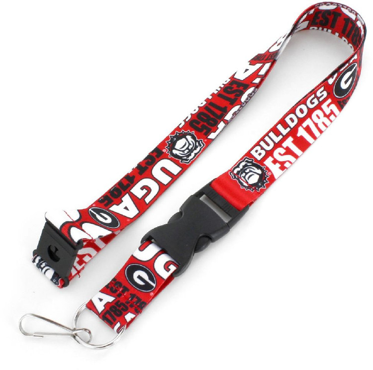 Georgia Bulldogs Lanyard Breakaway Style Dynamic Design