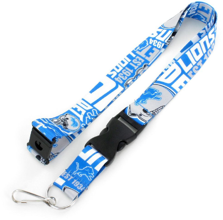 Detroit Lions Lanyard Breakaway Style Dynamic Design