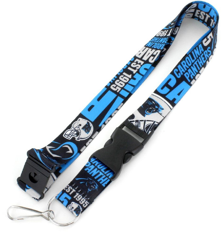 Carolina Panthers Lanyard Breakaway Style Dynamic Design