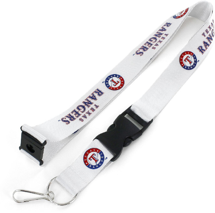 Texas Rangers Lanyard White