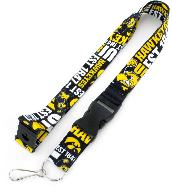 Iowa Hawkeyes Lanyard Breakaway Style Dynamic Design