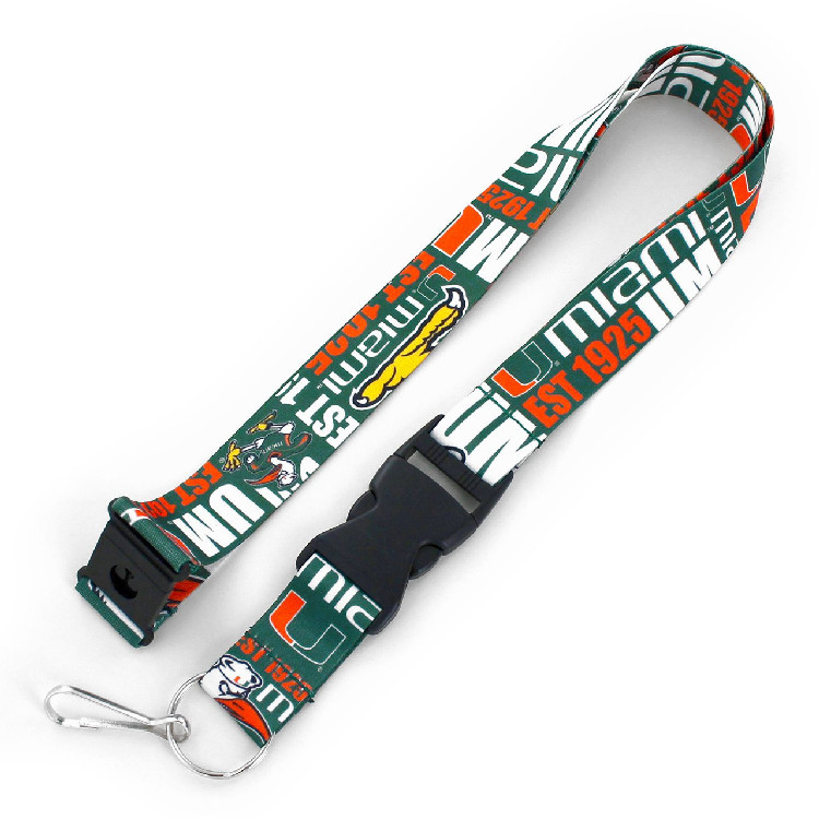 Miami Hurricanes Lanyard Breakaway Style Dynamic Design