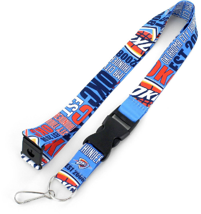 Oklahoma City Thunder Lanyard Breakaway Style Dynamic Design