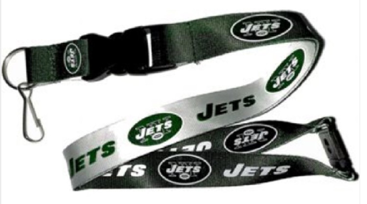 New York Jets Lanyard Reversible Green/White