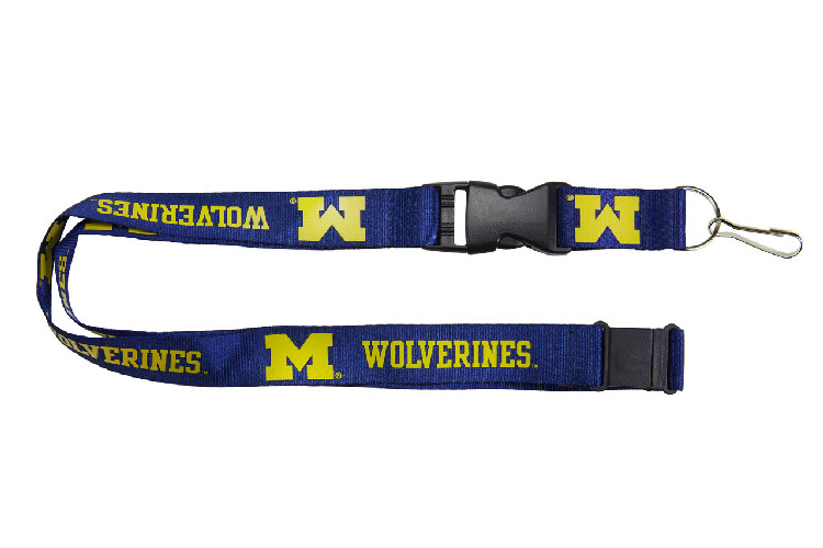 Michigan Wolverines Lanyard Blue