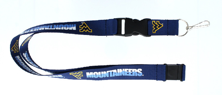 West Virginia Mountaineers Lanyard Blue