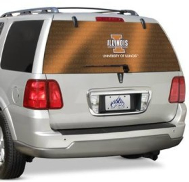 Illinois Fighting Illini Rear Window Film