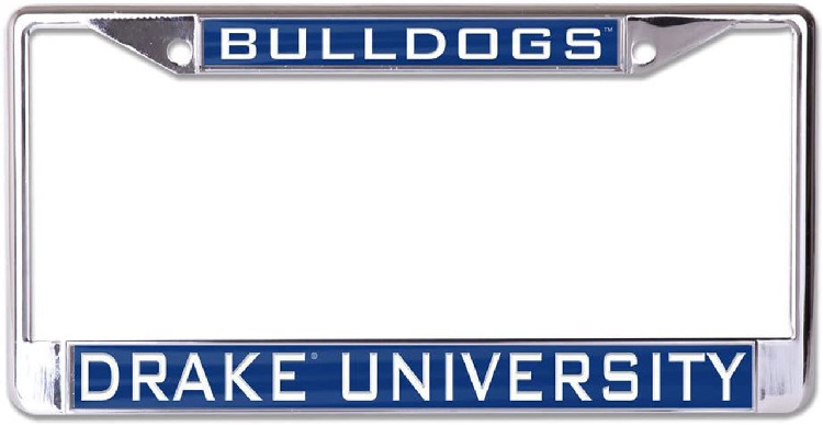 Drake Bulldogs License Plate Frame - Inlaid