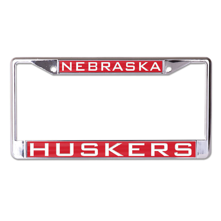 Nebraska Cornhuskers License Plate Frame Inlaid Style -