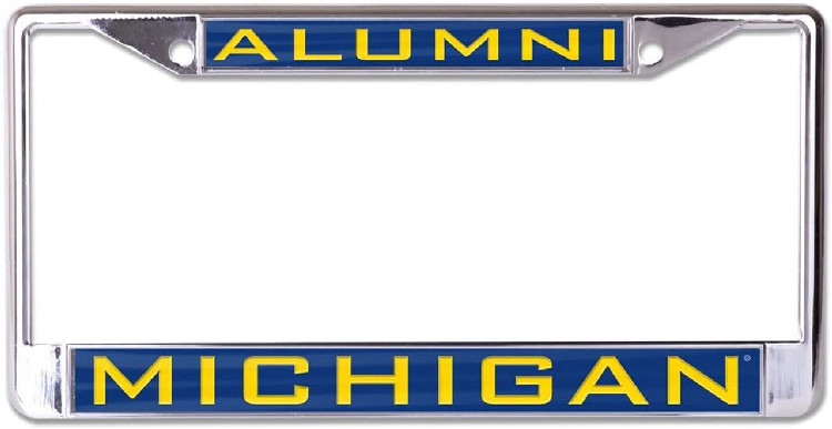 Michigan Wolverines License Plate Frame - Inlaid - Alumni