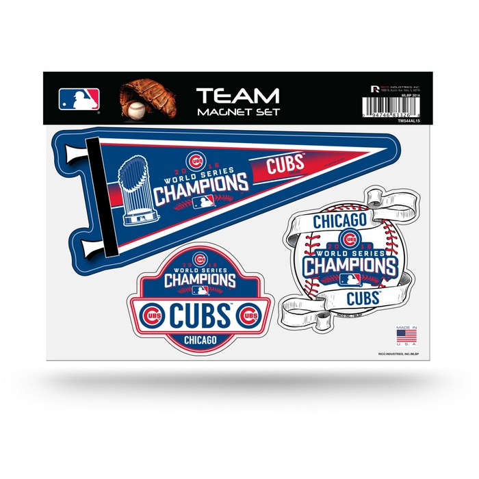 Chicago Cubs Team Magnet Set 2016 World Series Champs