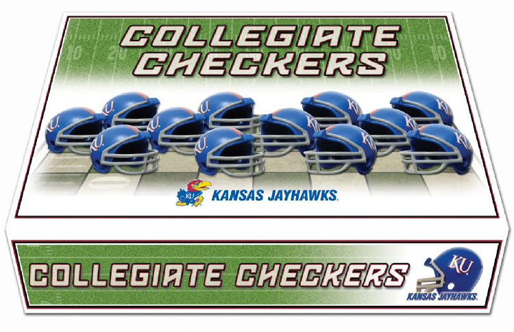 Kansas Jayhawks Checker Set CO