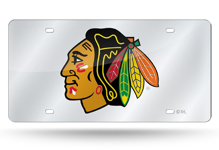 Chicago Blackhawks License Plate Laser Cut