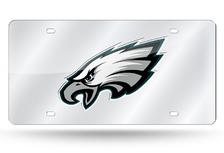 Philadelphia Eagles License Plate Laser Cut Silver