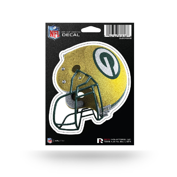 Green Bay Packers Decal 5x5 Die Cut Bling