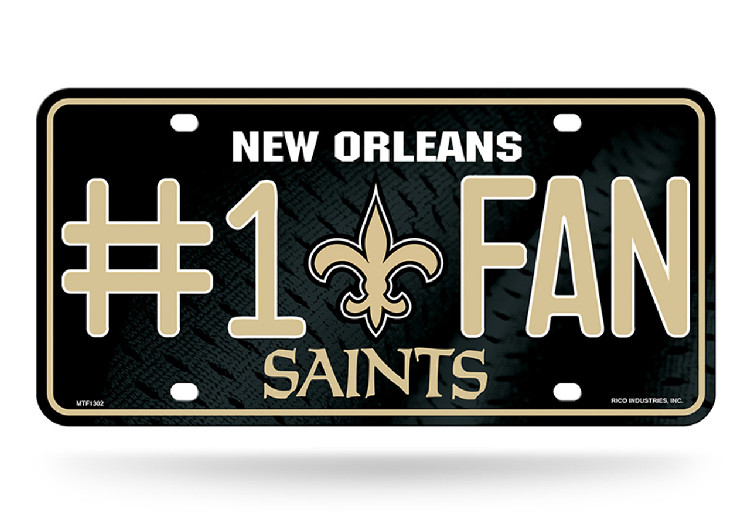 New Orleans Saints License Plate #1 Fan