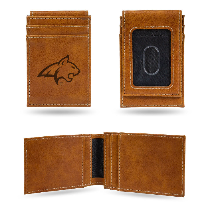 Montana State Bobcats Wallet Front Pocket Laser Engraved