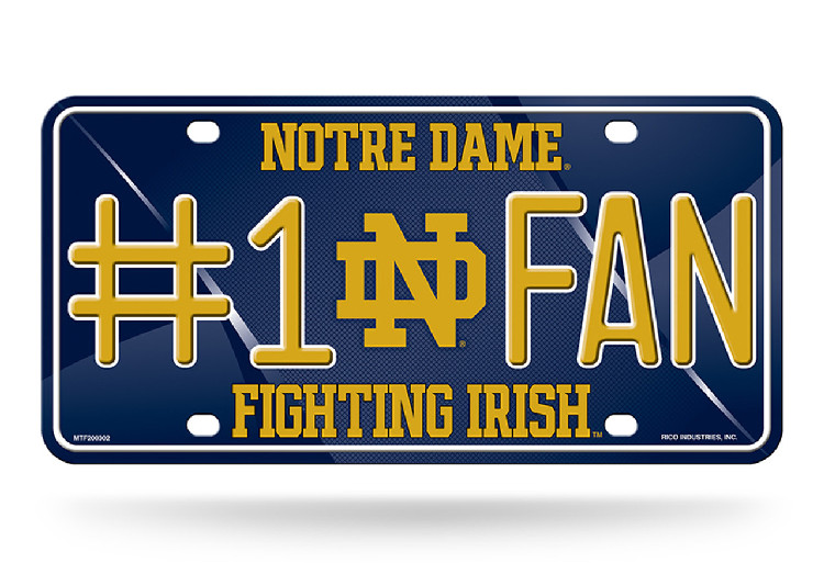 Notre Dame Fighting Irish License Plate #1 Fan