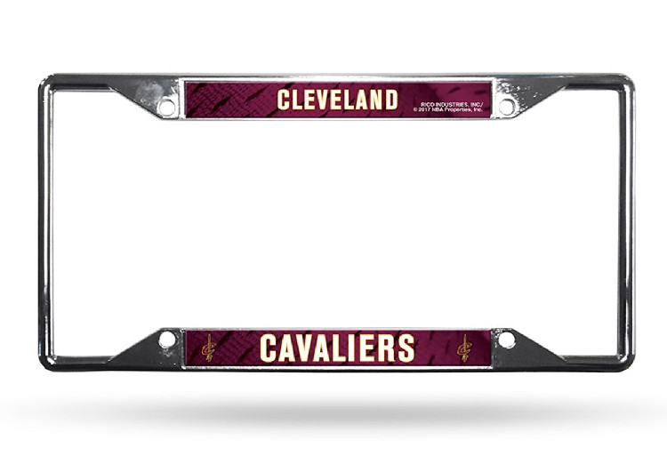 Cleveland Cavaliers License Plate Frame Chrome EZ View