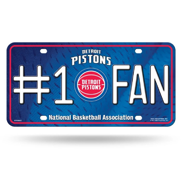 Detroit Pistons License Plate #1 Fan