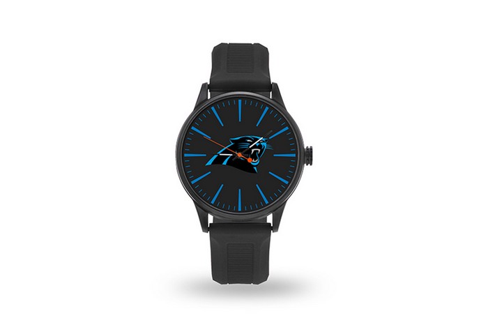 Carolina Panthers Watch Men's Cheer Style with Black Watch Band