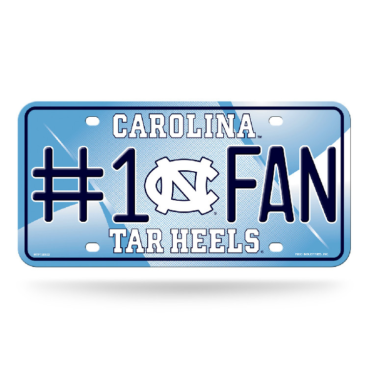 North Carolina Tar Heels License Plate #1 Fan