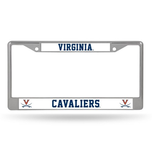 Rico Industries Virginia Cavaliers License Plate Frame Chrome Alternate