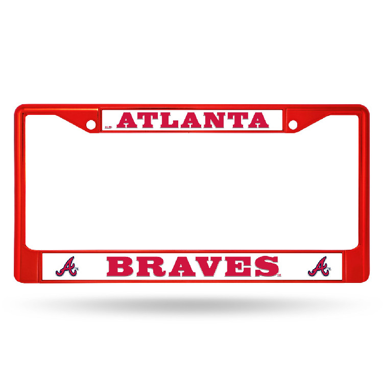 Atlanta Braves License Plate Frame Metal