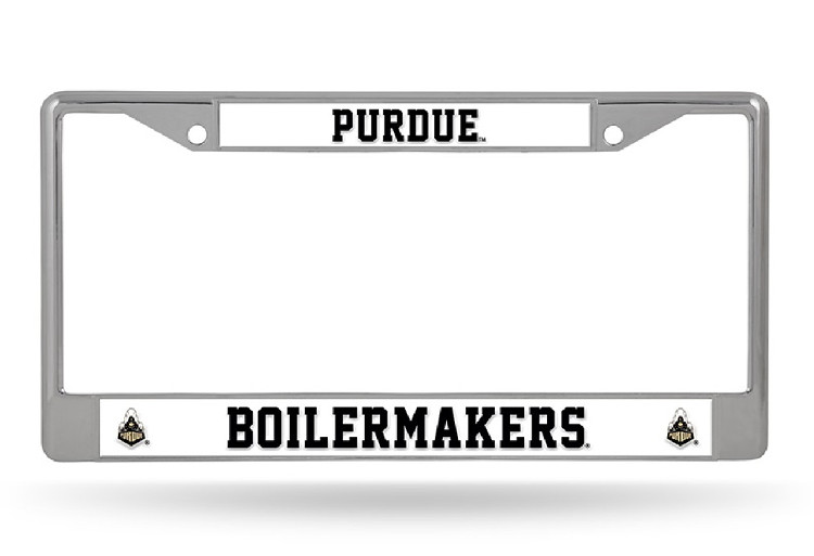 Purdue Boilermakers License Plate Frame Chrome