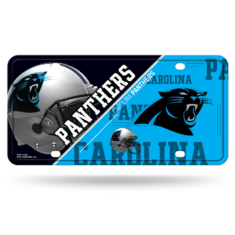 Carolina Panthers License Plate Metal