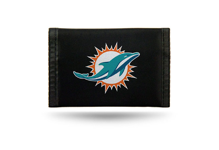 Miami Dolphins Wallet Nylon Trifold