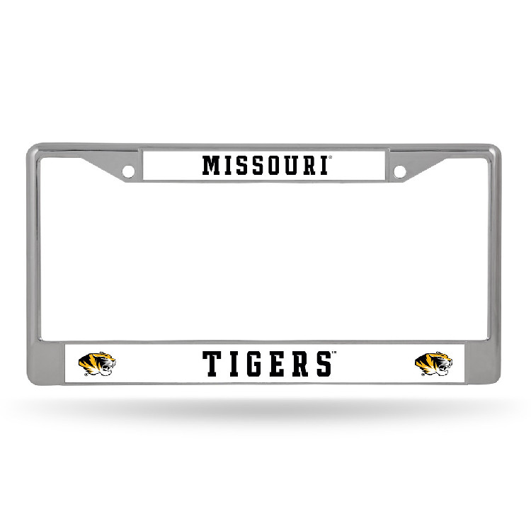 Missouri Tigers License Plate Frame Chrome