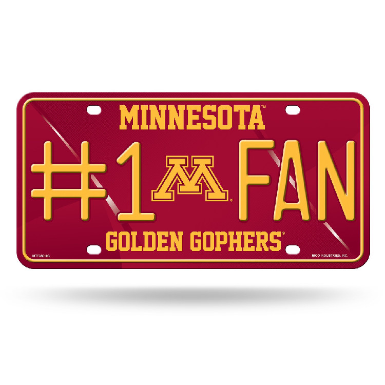 Minnesota Golden Gophers License Plate #1 Fan Alternate Design