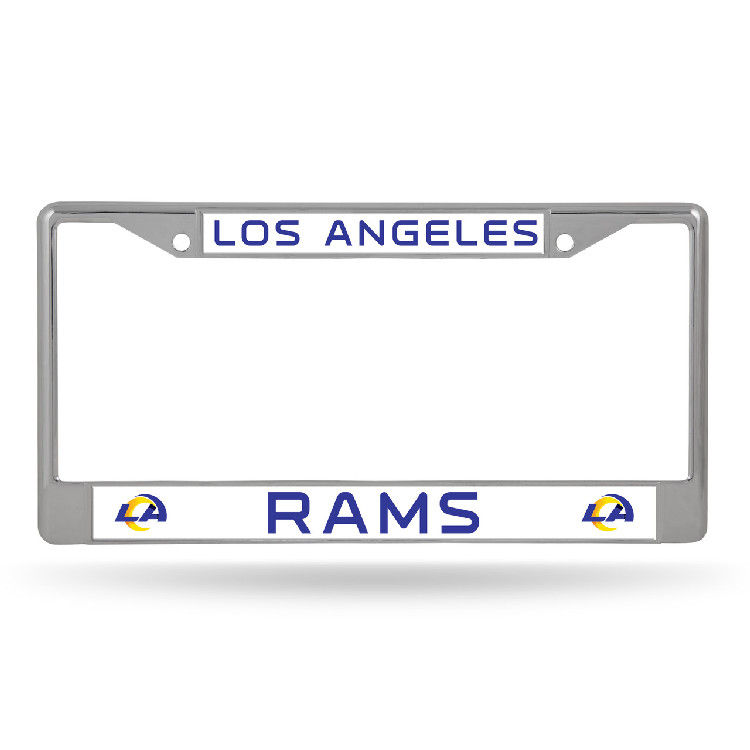 Los Angeles Rams License Plate Frame Chrome