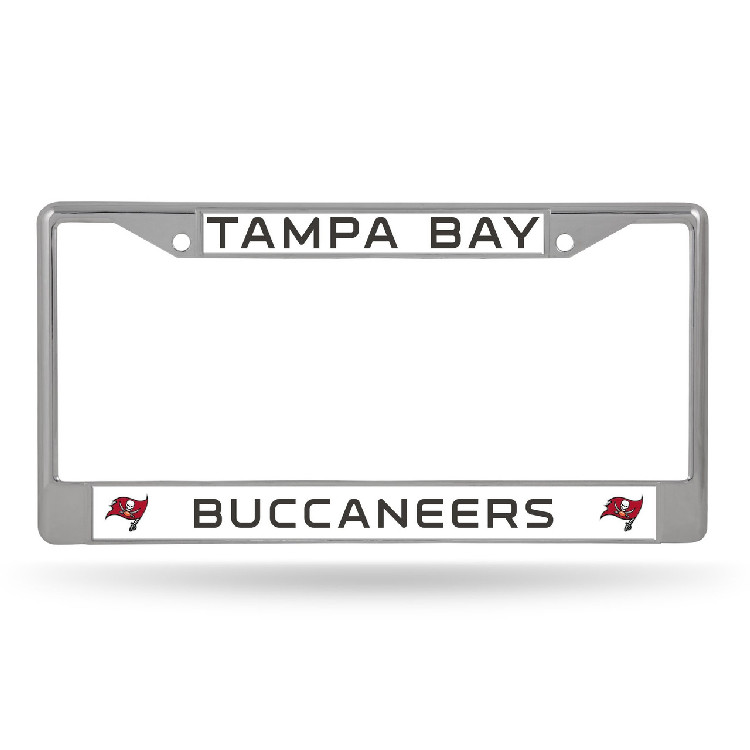 Tampa Bay Buccaneers License Plate Frame Chrome