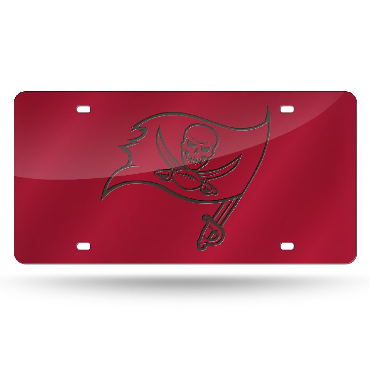 Tampa Bay Buccaneers License Plate Laser Cut Red