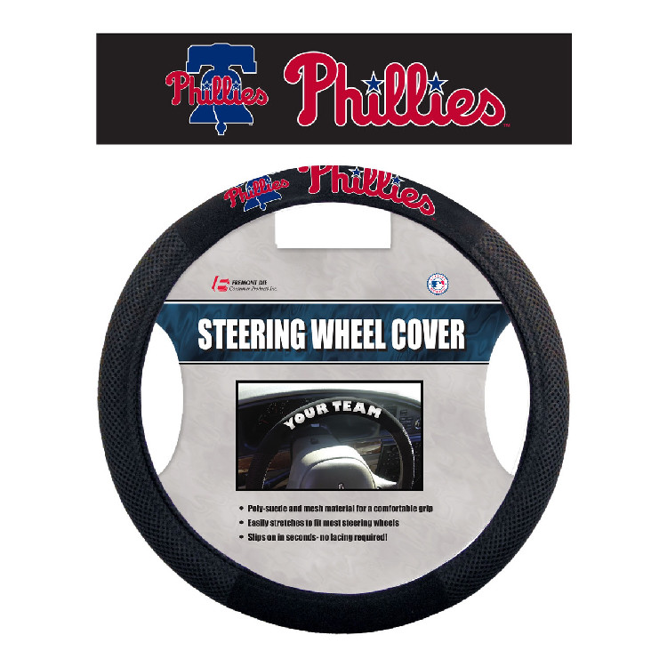 Philadelphia Phillies Steering Wheel Cover Mesh Style Alternate CO