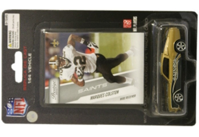 New Orleans Saints Marques Colston 1:64 Mustang with Trading Card