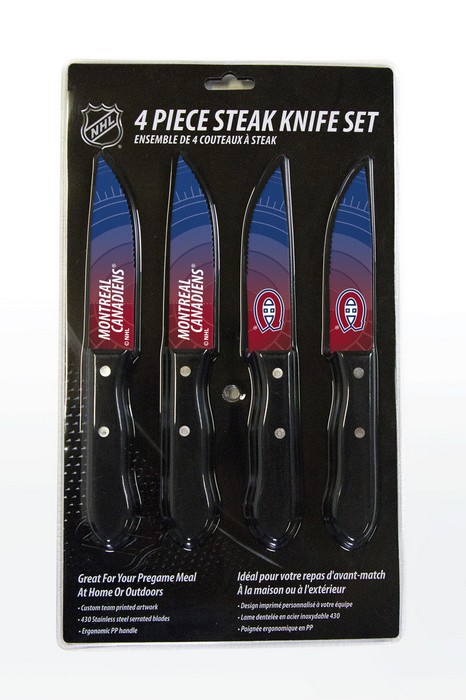 The Sports Vault Montreal Canadiens Knife Set - Steak - 4 Pack -