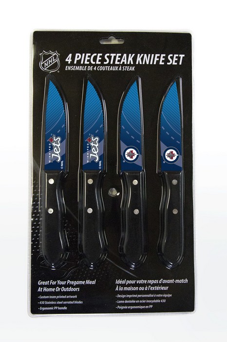 The Sports Vault Winnipeg Jets Knife Set - Steak - 4 Pack -