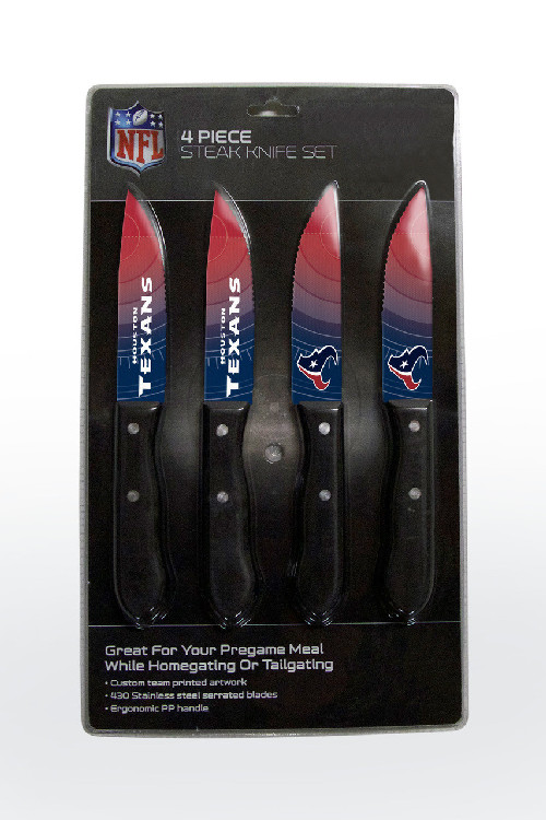 Houston Texans Knife Set Steak 4 Pack