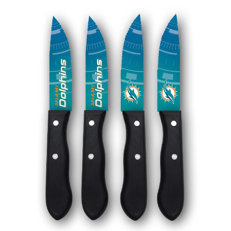 Miami Dolphins Knife Set Steak 4 Pack