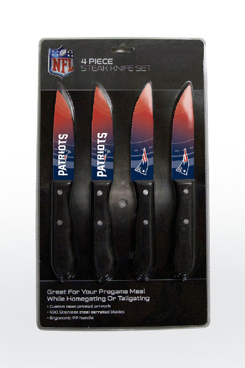 New England Patriots Knife Set Steak 4 Pack